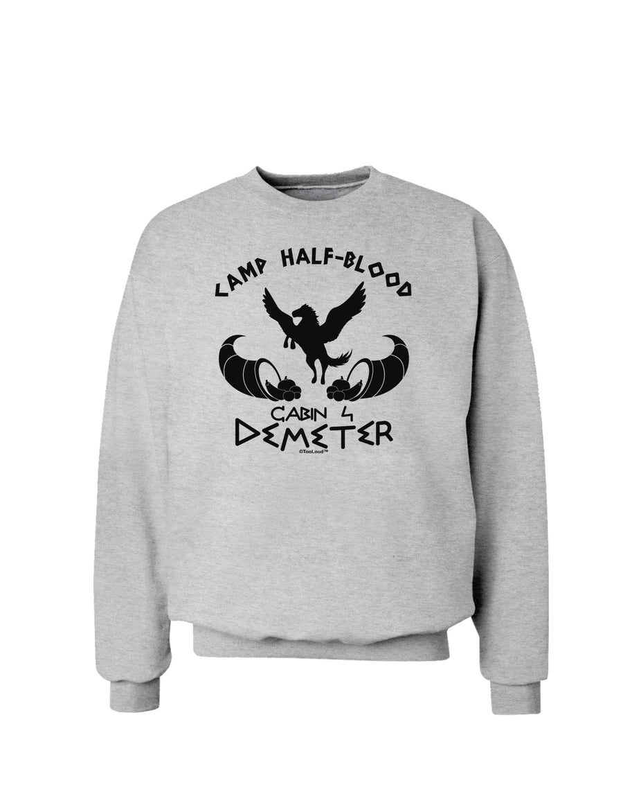 Cabin 4 Demeter Camp Half Blood Sweatshirt-Sweatshirts-TooLoud-White-Small-Davson Sales