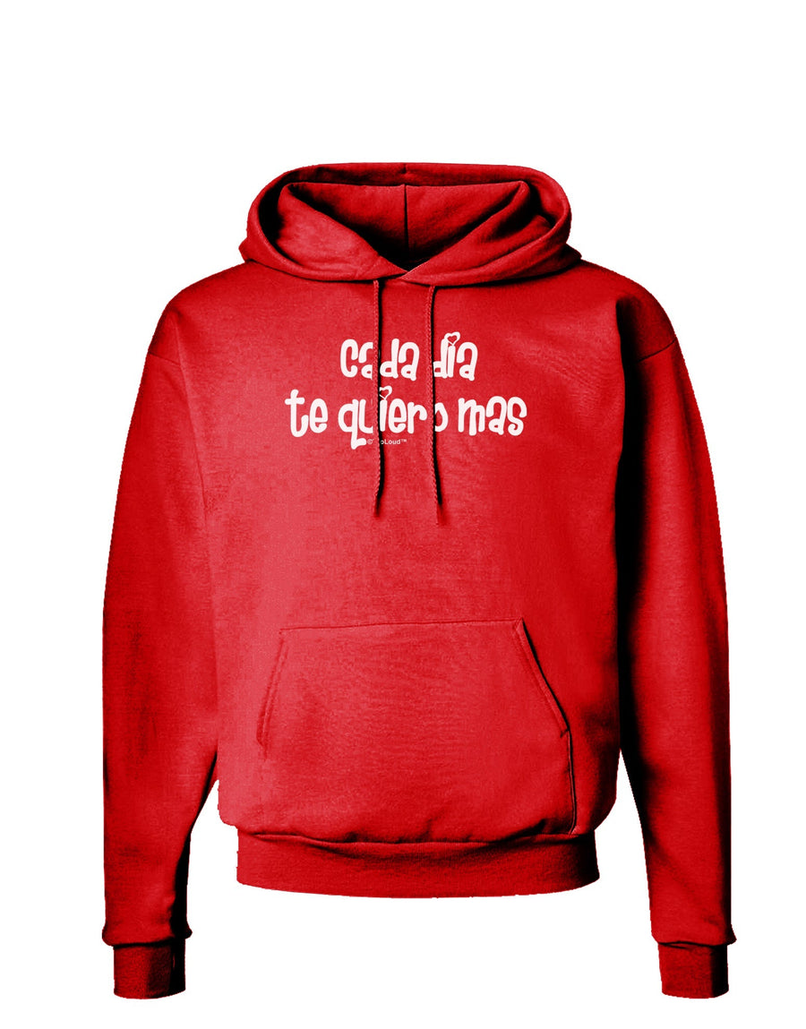 Cada Dia Te Quiero Mas Design Dark Hoodie Sweatshirt by TooLoud-Hoodie-TooLoud-Black-Small-Davson Sales