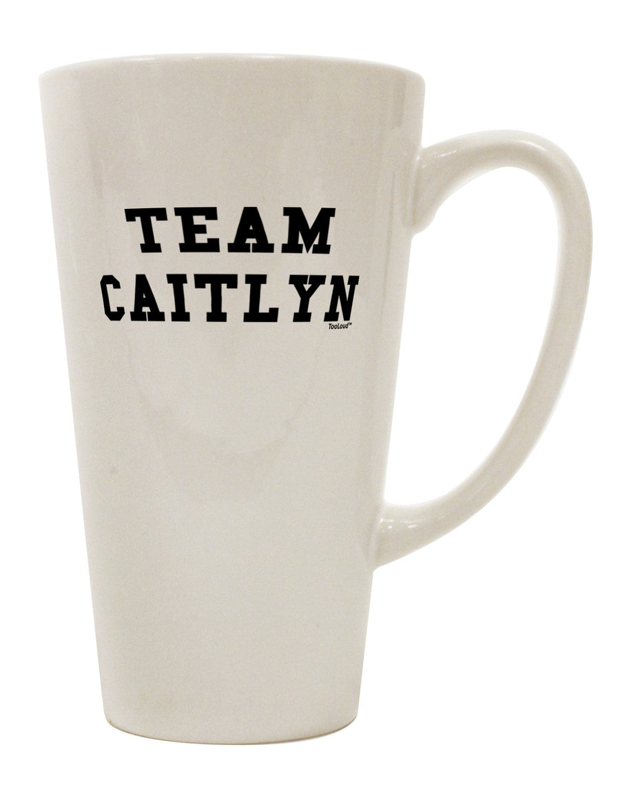 Caitlyn's Choice: Premium 16 Ounce Conical Latte Coffee Mug - TooLoud-Conical Latte Mug-TooLoud-White-Davson Sales