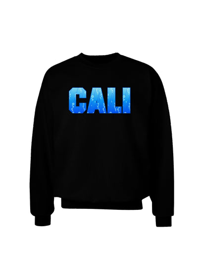 Cali Ocean Bubbles Adult Dark Sweatshirt by TooLoud-Sweatshirts-TooLoud-Black-Small-Davson Sales