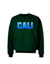 Cali Ocean Bubbles Adult Dark Sweatshirt by TooLoud-Sweatshirts-TooLoud-Deep-Forest-Green-Small-Davson Sales