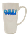 Cali Ocean Bubbles - Exquisite 16 Ounce Conical Latte Coffee Mug by TooLoud-Conical Latte Mug-TooLoud-White-Davson Sales