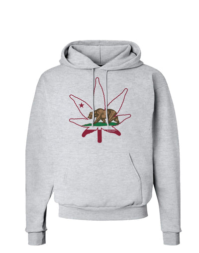 California Bear Leaf Design Hoodie Sweatshirt by TooLoud-Hoodie-TooLoud-AshGray-Small-Davson Sales