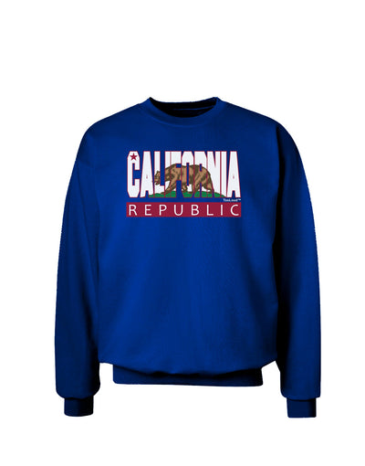 California Design #1 Adult Dark Sweatshirt by TooLoud-Sweatshirts-TooLoud-Deep-Royal-Blue-Small-Davson Sales