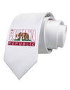 California Design #1 Printed White Necktie by TooLoud