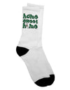 California Home Sweet Home - Cactus and State Flag Adult Crew Socks by TooLoud-Socks-TooLoud-White-Ladies-4-6-Davson Sales