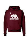 California Republic Design - Cali Bear Dark Hoodie Sweatshirt by TooLoud-Hoodie-TooLoud-Maroon-Small-Davson Sales