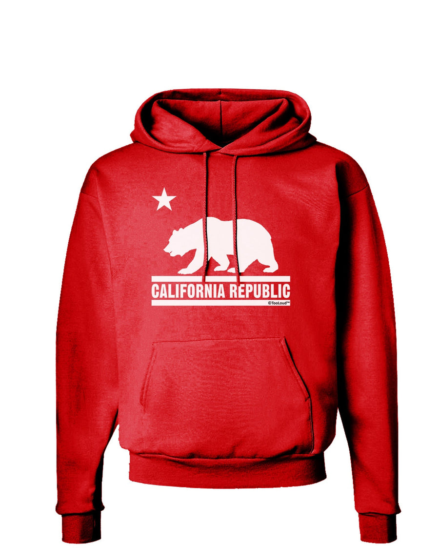 California Republic Design - Cali Bear Dark Hoodie Sweatshirt by TooLoud-Hoodie-TooLoud-Black-Small-Davson Sales