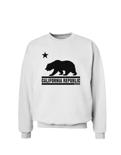 California Republic Design - Cali Bear Sweatshirt by TooLoud-Sweatshirts-TooLoud-White-Small-Davson Sales