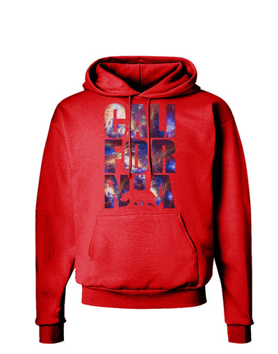 California Republic Design - Space Nebula Print Dark Hoodie Sweatshirt by TooLoud-Hoodie-TooLoud-Red-Small-Davson Sales