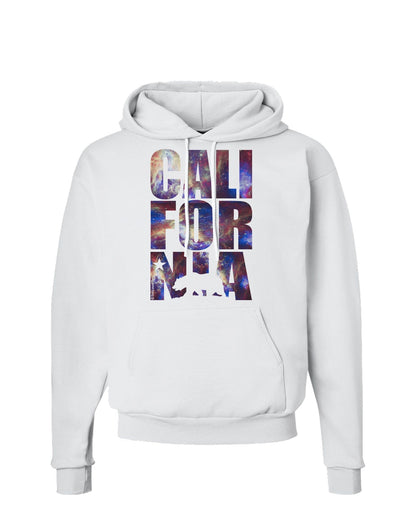 California Republic Design - Space Nebula Print Hoodie Sweatshirt by TooLoud-Hoodie-TooLoud-White-Small-Davson Sales