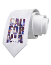 California Republic Design - Space Nebula Print Printed White Necktie by TooLoud