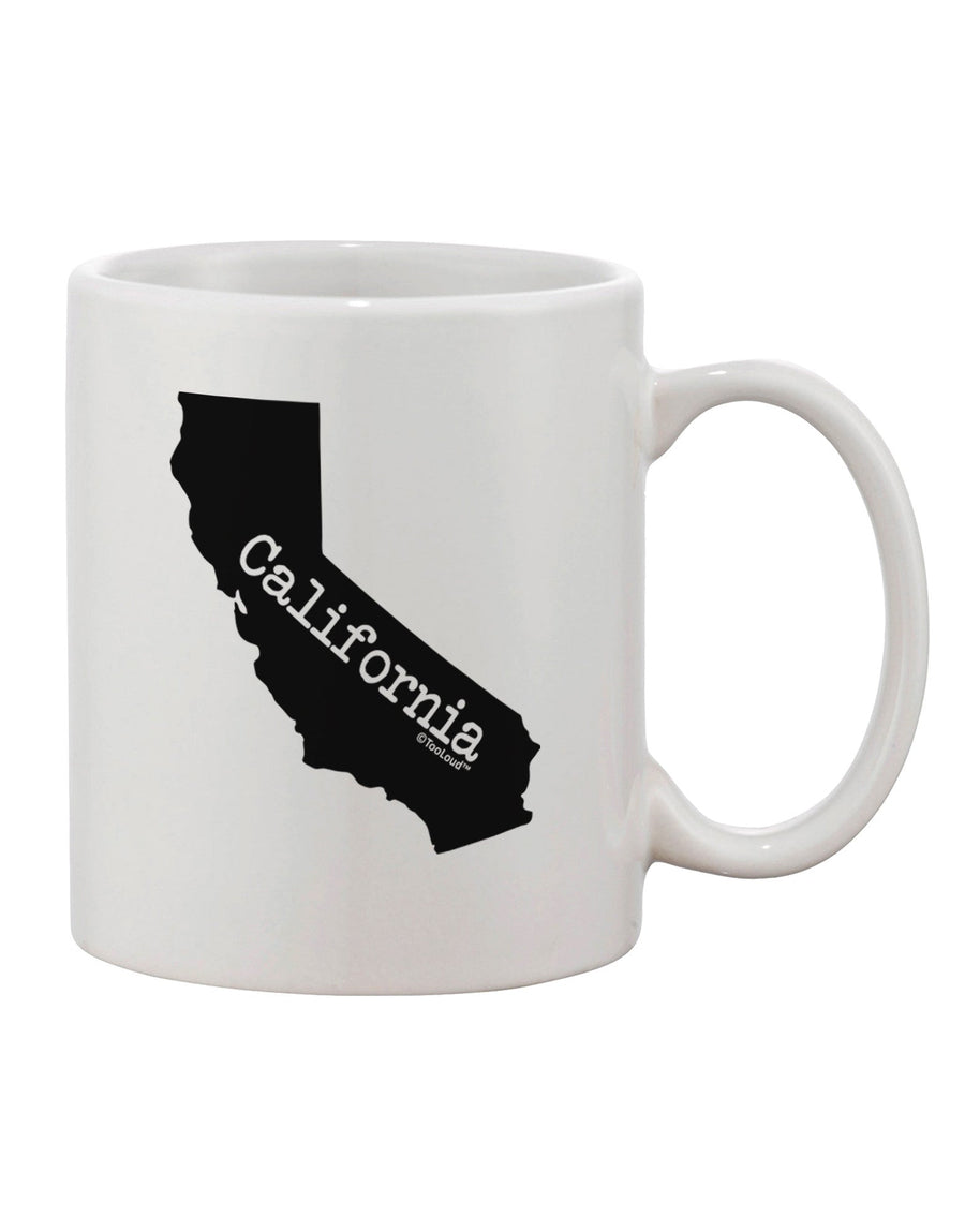 California State Shape Printed 11 oz Coffee Mug - Exquisite Drinkware TooLoud-11 OZ Coffee Mug-TooLoud-White-Davson Sales