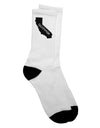 California United States Shape Adult Crew Socks - Exclusively by TooLoud-Socks-TooLoud-White-Ladies-4-6-Davson Sales