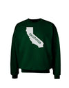 California - United States Shape Adult Dark Sweatshirt by TooLoud-Sweatshirts-TooLoud-Deep-Forest-Green-Small-Davson Sales