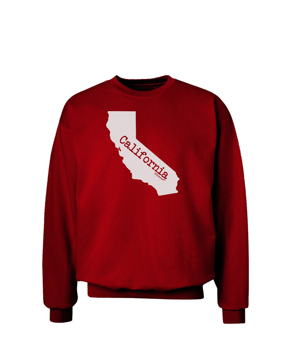 California - United States Shape Adult Dark Sweatshirt by TooLoud-Sweatshirts-TooLoud-Black-Small-Davson Sales