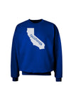 California - United States Shape Adult Dark Sweatshirt by TooLoud-Sweatshirts-TooLoud-Deep-Royal-Blue-Small-Davson Sales