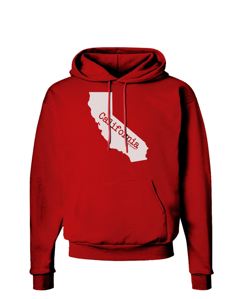 California - United States Shape Dark Hoodie Sweatshirt by TooLoud-Hoodie-TooLoud-Black-Small-Davson Sales