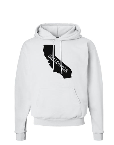 California - United States Shape Hoodie Sweatshirt by TooLoud-Hoodie-TooLoud-White-Small-Davson Sales