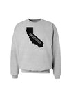 California - United States Shape Sweatshirt by TooLoud-Sweatshirts-TooLoud-AshGray-Small-Davson Sales