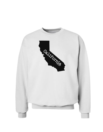 California - United States Shape Sweatshirt by TooLoud-Sweatshirts-TooLoud-White-Small-Davson Sales