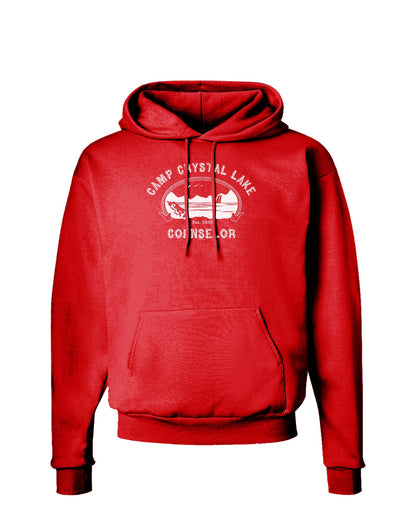 Camp Crystal Lake Counselor - Friday 13 Dark Hoodie Sweatshirt-Hoodie-TooLoud-Red-Small-Davson Sales
