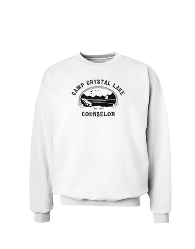 Camp Crystal Lake Counselor - Friday 13 Sweatshirt-Sweatshirts-TooLoud-White-Small-Davson Sales