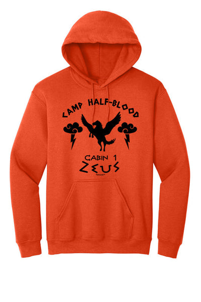 Camp Half Blood Cabin 1 Zeus Hoodie Sweatshirt by-Hoodie-TooLoud-Orange-Small-Davson Sales