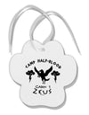 Camp Half Blood Cabin 1 Zeus Paw Print Shaped Ornament by TooLoud-Ornament-TooLoud-White-Davson Sales