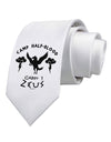 Camp Half Blood Cabin 1 Zeus Printed White Necktie by
