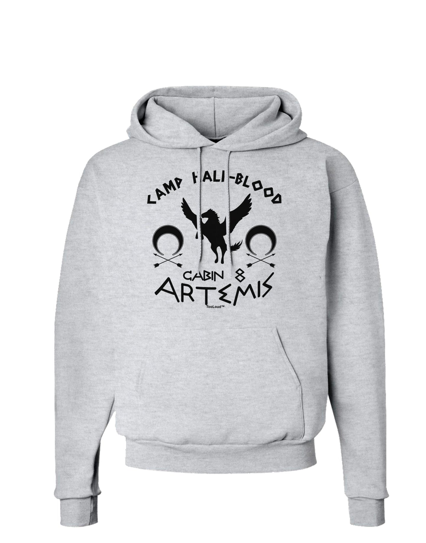 Camp Half Blood Cabin 8 Artemis Hoodie Sweatshirt-Hoodie-TooLoud-AshGray-Small-Davson Sales