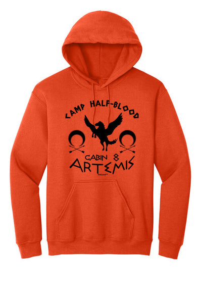 Camp Half Blood Cabin 8 Artemis Hoodie Sweatshirt-Hoodie-TooLoud-Orange-Small-Davson Sales