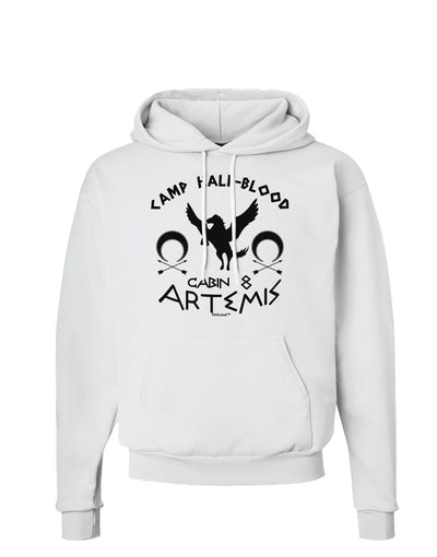 Camp Half Blood Cabin 8 Artemis Hoodie Sweatshirt-Hoodie-TooLoud-White-Small-Davson Sales