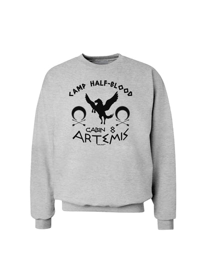 Camp Half Blood Cabin 8 Artemis Sweatshirt-Sweatshirt-TooLoud-AshGray-Small-Davson Sales