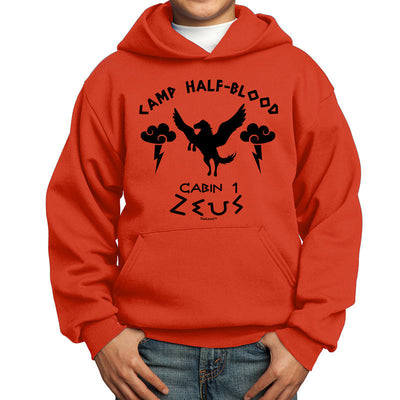 Camp Half Blood Camp Half Blood Cabin ORANGE Youth Hoodie Pullover Sweatshirt-Youth Hoodie-TooLoud-S-Cabin 1-Orange-Davson Sales