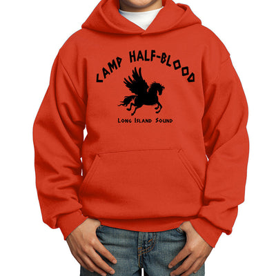 Camp Half Blood Camp Half Blood Cabin ORANGE Youth Hoodie Pullover Sweatshirt-Youth Hoodie-TooLoud-S-CAMP HALF BLOOD-Orange-Davson Sales