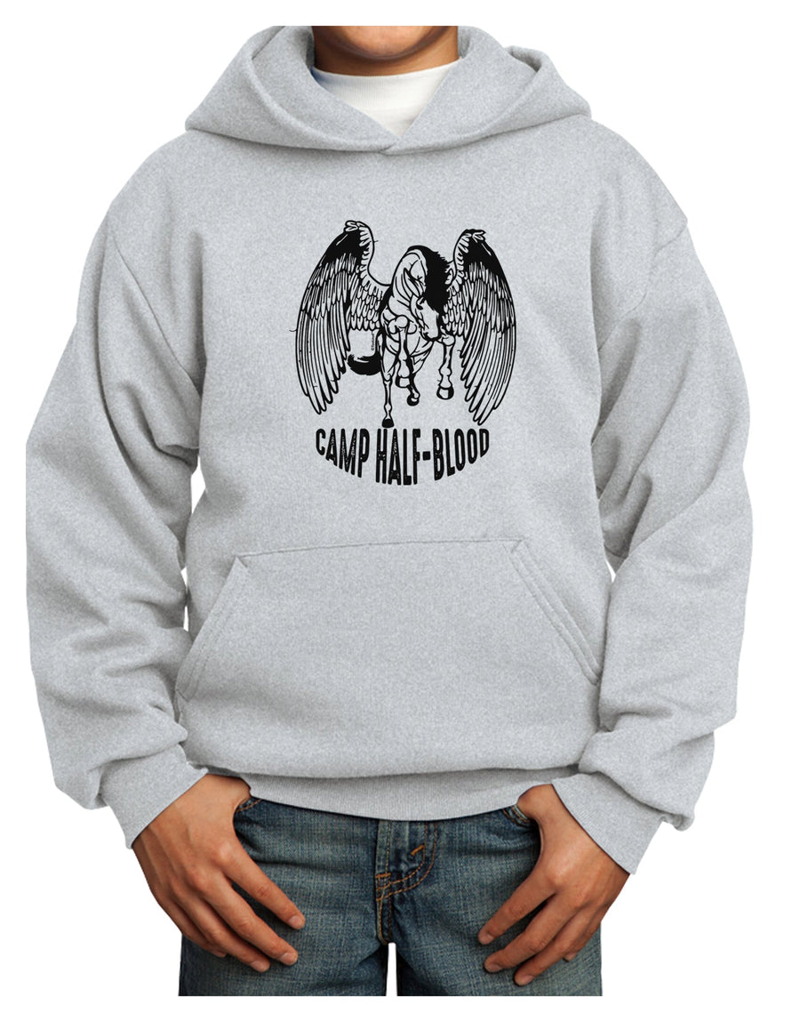 Camp Half-Blood Pegasus Youth Hoodie Pullover Sweatshirt-Youth Hoodie-TooLoud-White-XS-Davson Sales