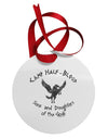 Camp Half-Blood Sons and Daughters Circular Metal Ornament-Ornament-TooLoud-White-Davson Sales