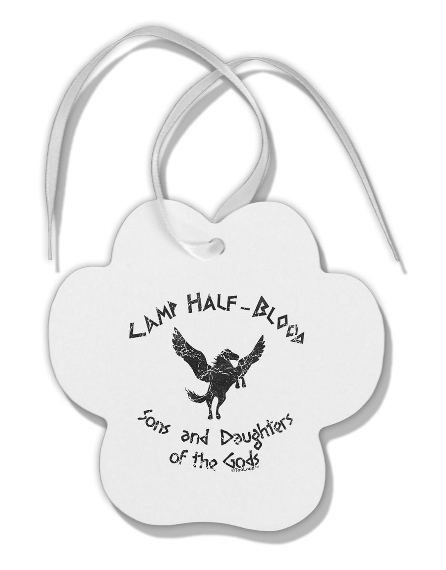 Camp Half-Blood Sons and Daughters Paw Print Shaped Ornament-Ornament-TooLoud-White-Davson Sales