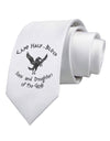 Camp Half-Blood Sons and Daughters Printed White Necktie