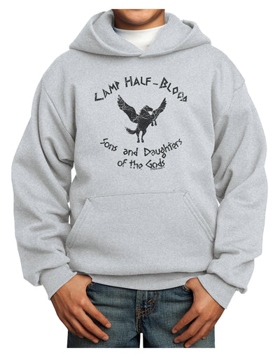 Camp Half-Blood Sons and Daughters Youth Hoodie Pullover Sweatshirt-Youth Hoodie-TooLoud-Ash-XS-Davson Sales