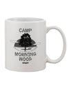 Camp Morning Wood Staff - Black and White Printed 11 oz Coffee Mug - Expertly Crafted by TooLoud-11 OZ Coffee Mug-TooLoud-White-Davson Sales