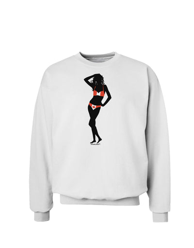 Canadian Flag Bikini Shadow Sweatshirt by TooLoud-Sweatshirts-TooLoud-White-Small-Davson Sales