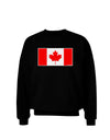 Canadian Flag Maple Leaf Colors Adult Dark Sweatshirt-Sweatshirts-TooLoud-Black-Small-Davson Sales