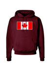 Canadian Flag Maple Leaf Colors Dark Hoodie Sweatshirt-Hoodie-TooLoud-Maroon-Small-Davson Sales