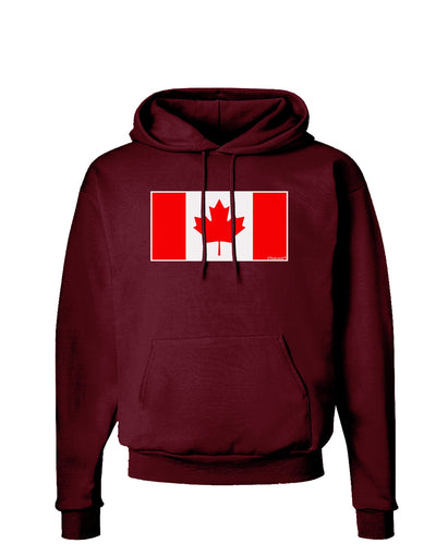 Canadian Flag Maple Leaf Colors Dark Hoodie Sweatshirt-Hoodie-TooLoud-Maroon-Small-Davson Sales