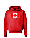 Canadian Flag Maple Leaf Colors Dark Hoodie Sweatshirt-Hoodie-TooLoud-Red-Small-Davson Sales