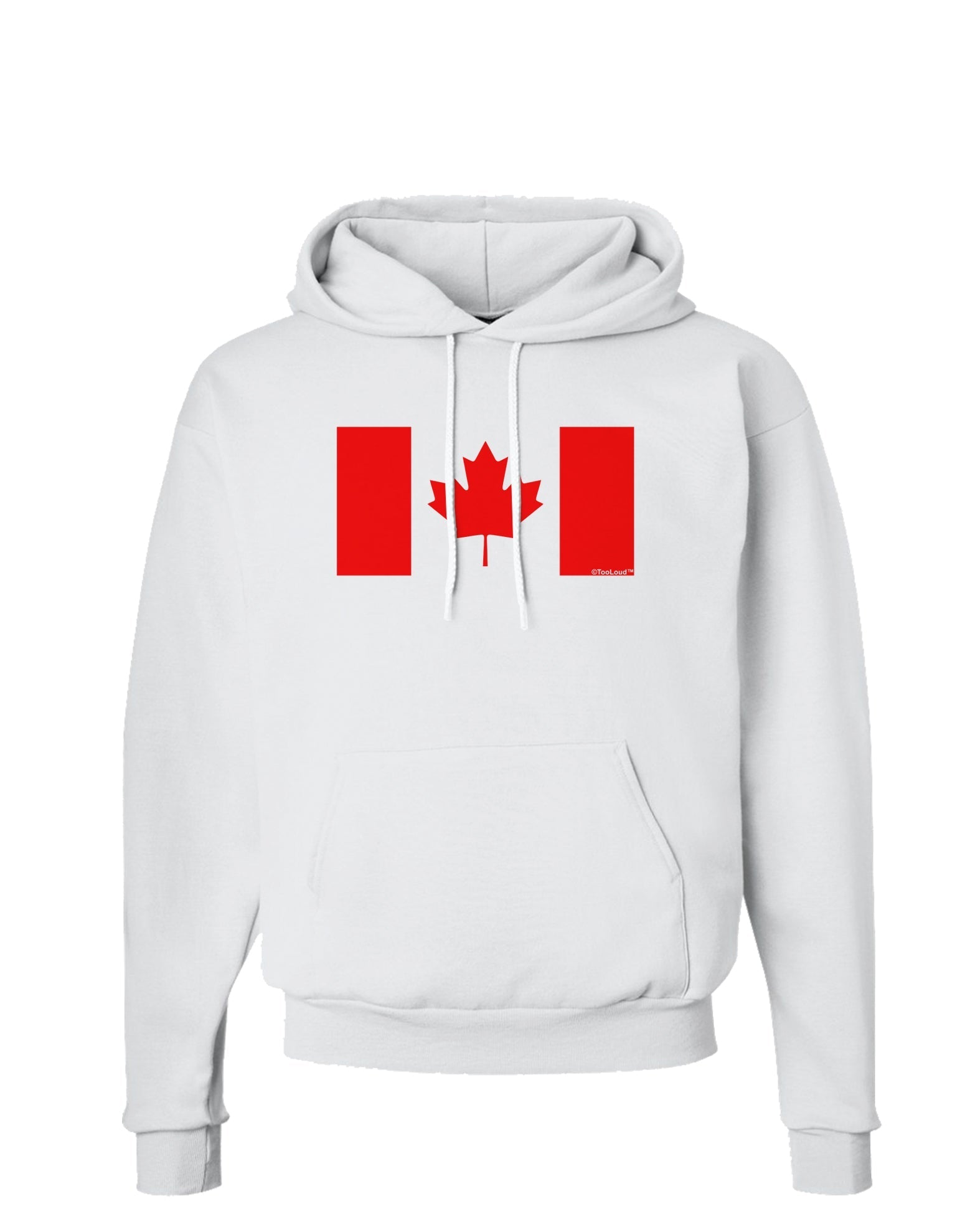 Canadian Flag Maple Leaf Colors Hoodie Sweatshirt-Hoodie-TooLoud-White-Small-Davson Sales