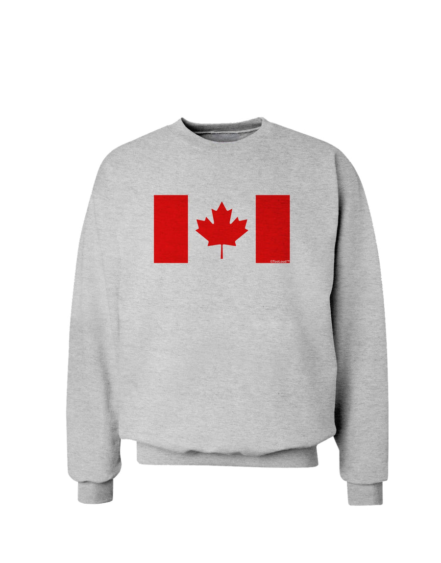 Canadian Flag Maple Leaf Colors Sweatshirt-Sweatshirts-TooLoud-White-Small-Davson Sales