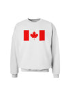 Canadian Flag Maple Leaf Colors Sweatshirt-Sweatshirts-TooLoud-White-Small-Davson Sales